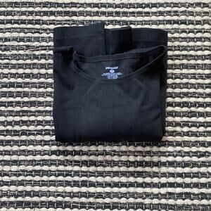 🌿Patagonia Womens Black 1/2 Cropped Sleeve Shift Dress M